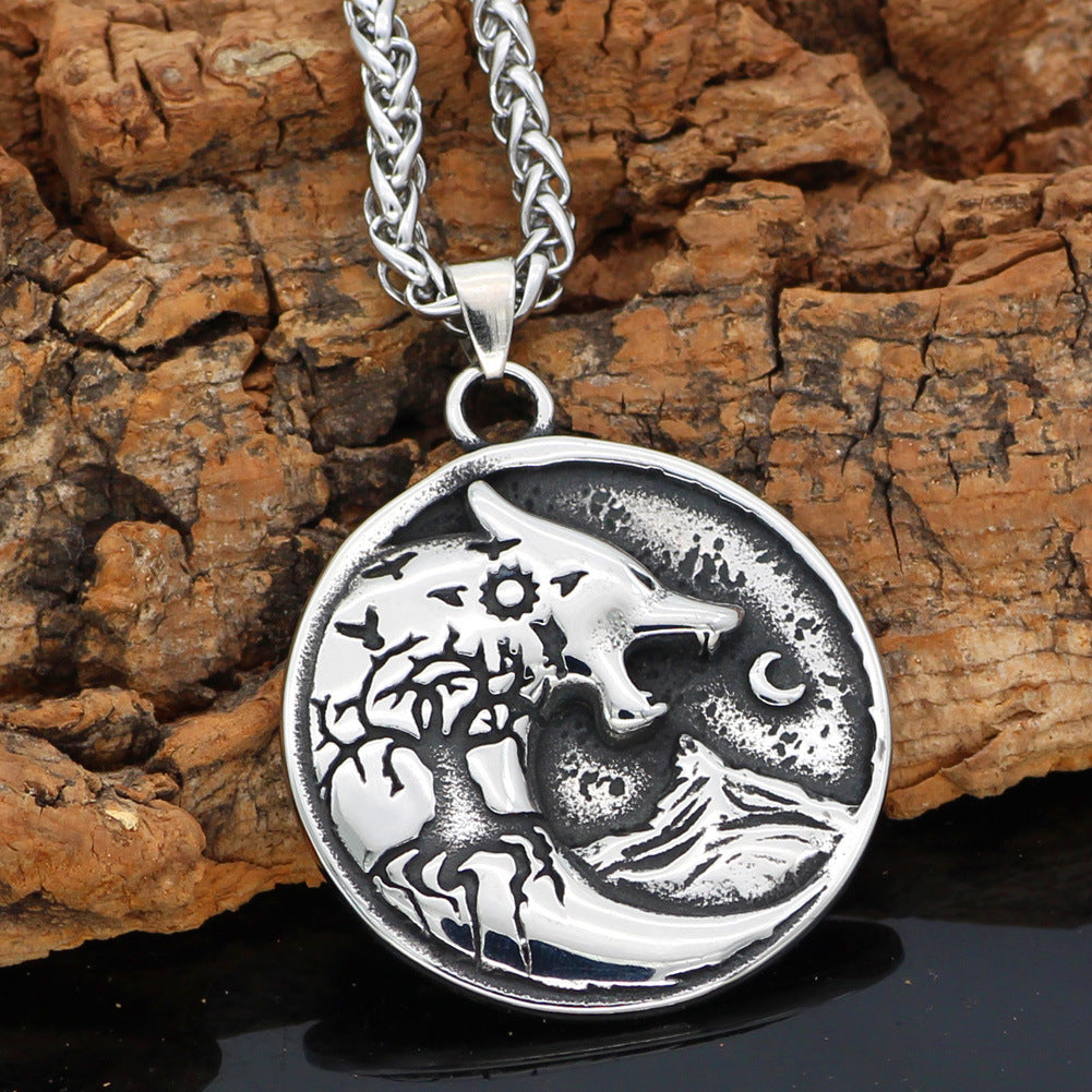 Nordic Viking Wolf Rune Pendant Necklace For Men 4070f02c 6d0c 43d8 ac8b 2a04d7d79e7a