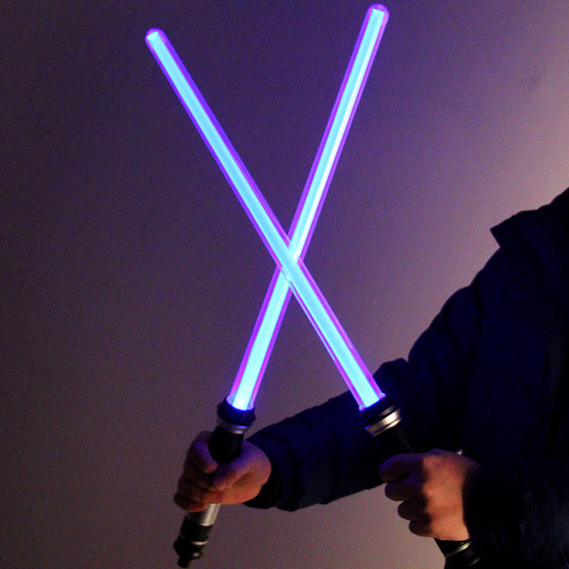 Laser Toy With Sound Laser Darth Vader Sword Cosplay Bow Toy Double Lightsaber 4077216277750
