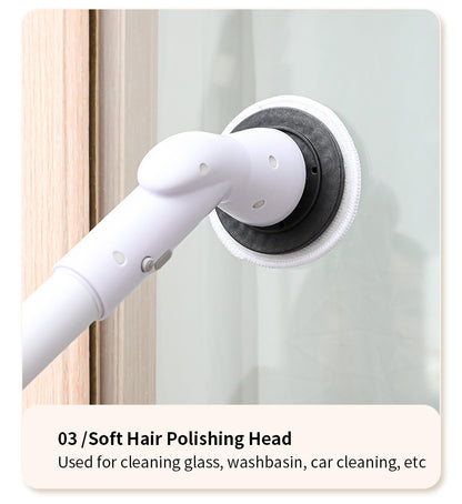 Six in one wireless electric cleaning brush long handle