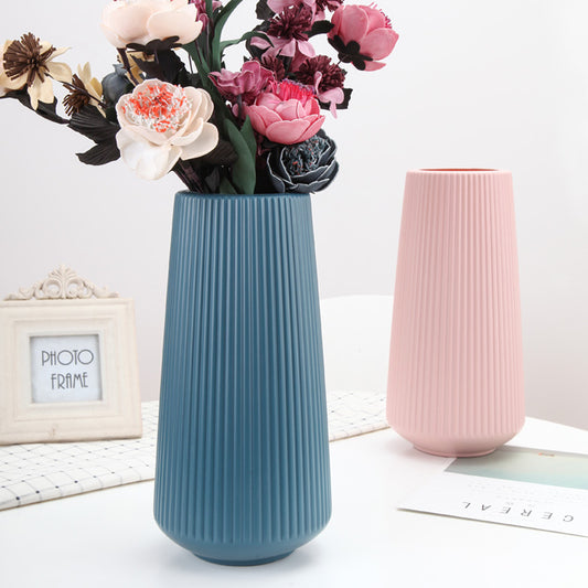 Large Simple Plastic Vase Dry And Wet  Flower Arrangement Container 407995884841