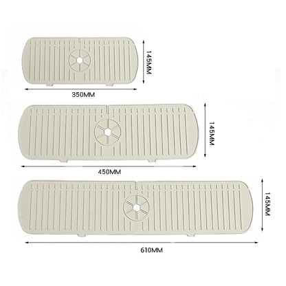 Silicone Draining Pad Wash Basin Kitchen Faucet Splash-proof Mat Multifunctional Sink Draining Table Splash-proof Water Artif