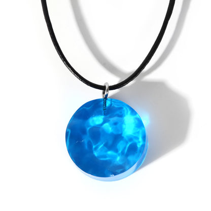 Resin Pendant Leather Cord Necklace 4093c21e 682e 450d 90f7 3a6981429937