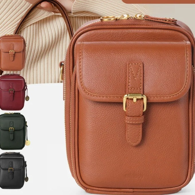 Unisex Vintage Large Capacity Messenger Bag Storage Bag  With 10 Card Inserts Casual Backpack Women's Bag Retro Backpack Larg