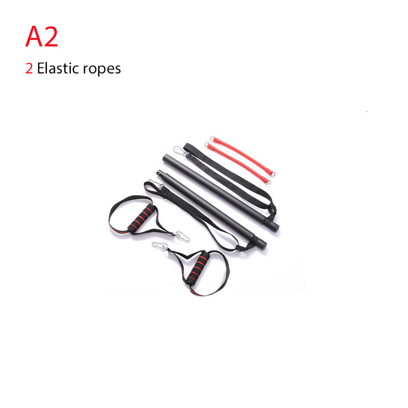 Body Workout Trainer Bar with Resistance Bands Rubber Buckles 4095045452395
