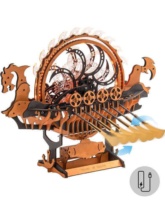 ROKR Dragon-boat Electric Mechanical 3D Wooden Puzzle Toys Games Boy Xmas Gift 40a2ba42 6023 42a1 9b06 2abf3309db98