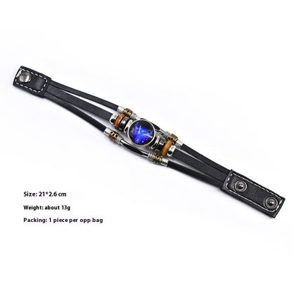 Personalized Three-layer Woven Beads Leather Bracelet 40adf3b5 870b 4a74 8f25 f1076f60730e trans