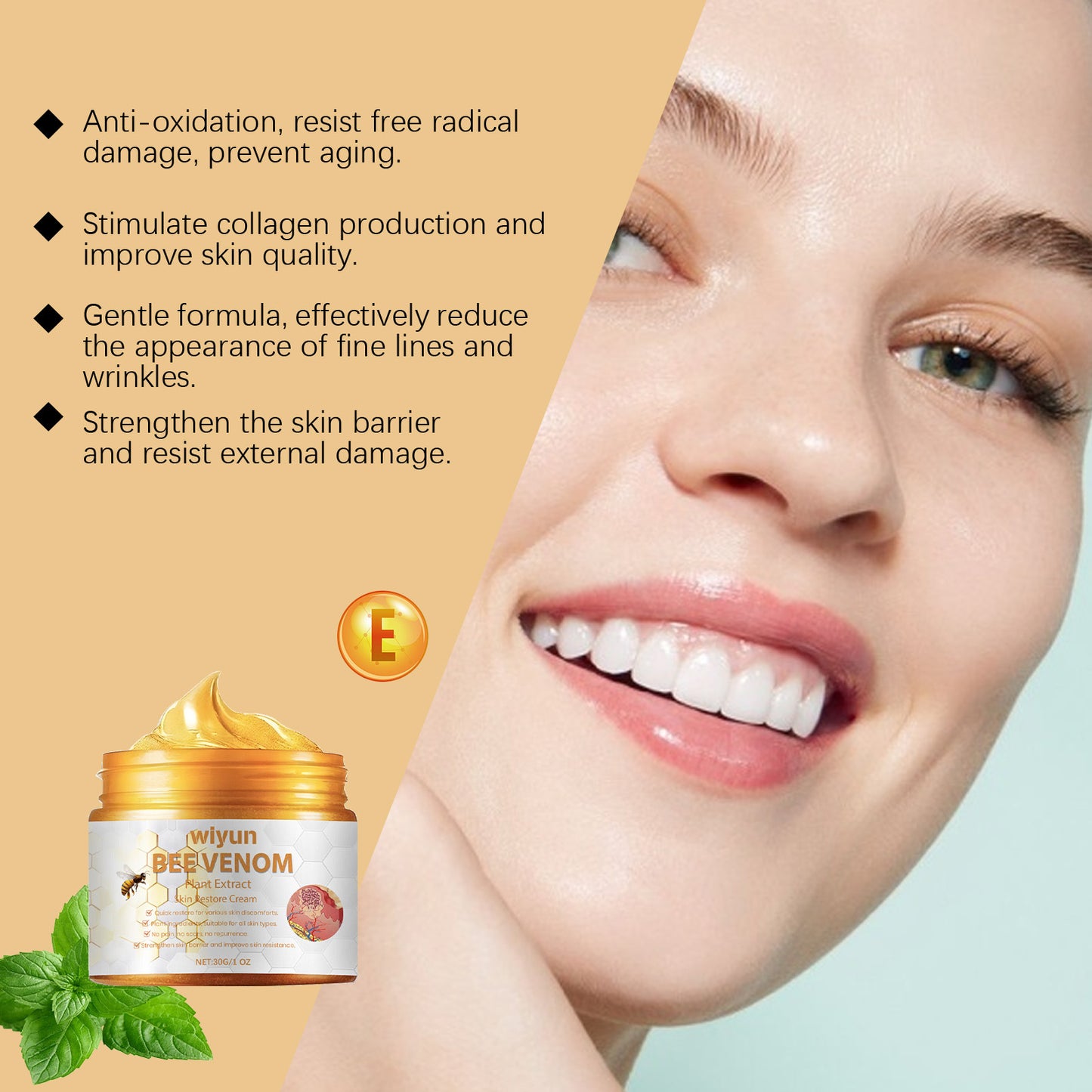 Bee Venom Repair Cream Moisturizing Nourishing And Improving Elasticity