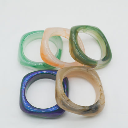 Marbling Acrylic Bracelet Shaped Irregular Square 40bb92c5 4fe9 414b b164 dfe84813b016