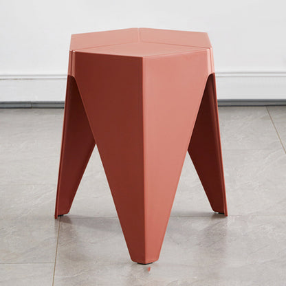 Household Plastic Stool Nordic Windmill Round Stool Thickened Stackable Plastic Stool Simple Modern Dining-table Chair High B