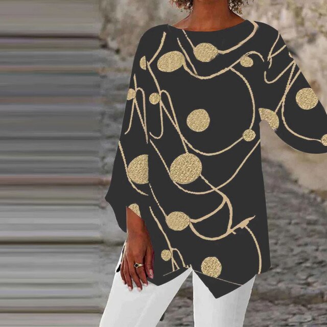 3D Printed Abstract Graphic V Neck Shirt - HD Wireless Product #1