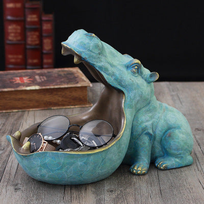 Hippo Decoration Creative Home Living Room Shoe Cabinet Sundries Organizer Ornament 40c394ee 3d15 4154 8d06 15060b650505