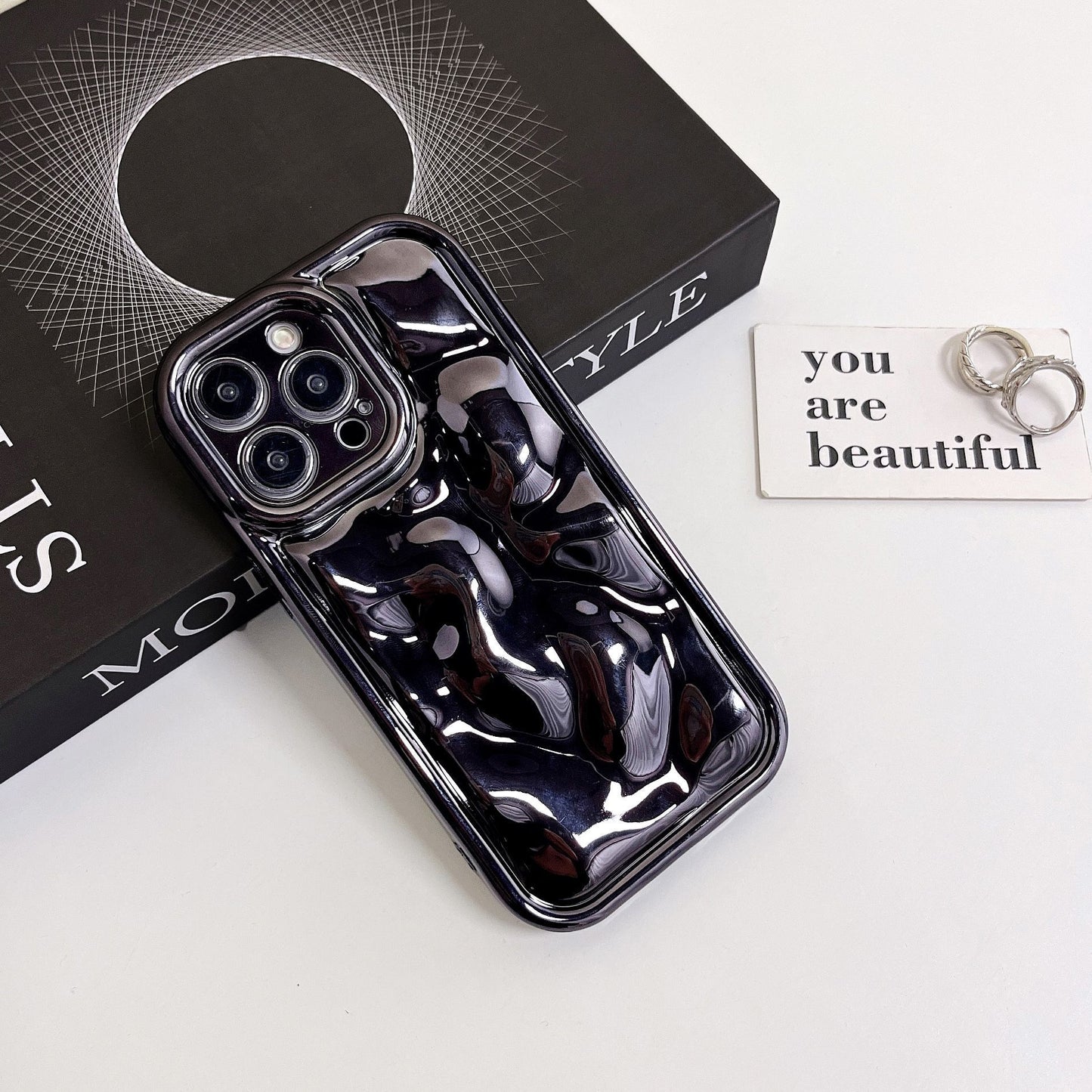 All-inclusive Drop-resistant Electroplated Meteorite Pattern Phone Case 40f06fb5 938e 4c98 a7f6 7bfa4ba551b7