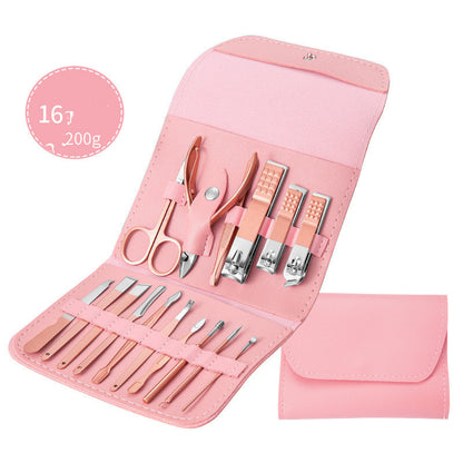 Professional Scissors Nail Clippers Set Ear Spoon Dead Skin Pliers Nail Cutting Pliers Pedicure Knife Nail Groove Trimmers 40