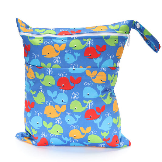 Digital Printing New Pattern Double Pocket Diaper Bag 4103bebb dbe6 47b5 98aa 0820a8ff748f