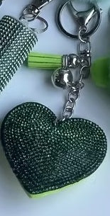 Peach Heart Hot Rhinestone Leather Advertising Keychain 410b6a5d 591a 48c5 942d 5e63db1de68e