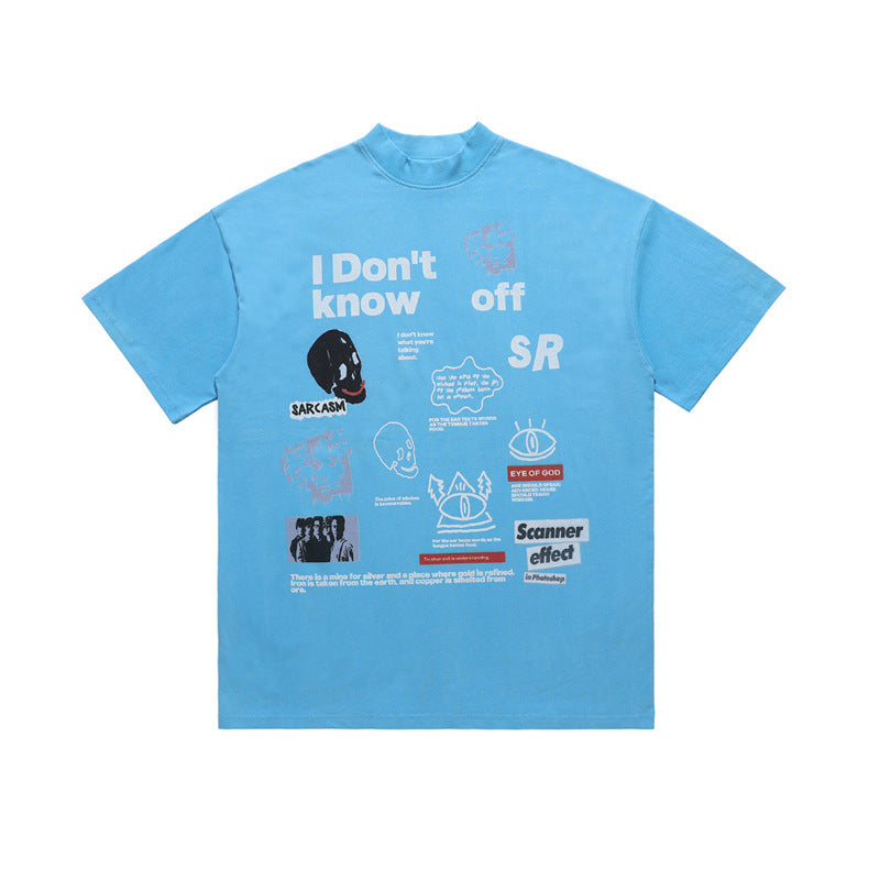 Fashion Loose Couple T-shirt Trendy I Dont Know 410f7668 d116 48e1 a68d 58cfc8942100