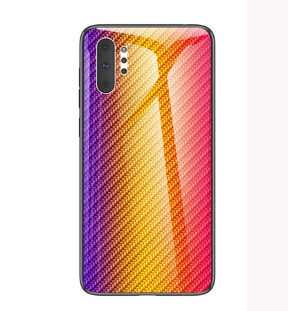 Phone case applies to A51 creative graded carbon fiber toughened glass A91 anti-fall protective case 41157409355162