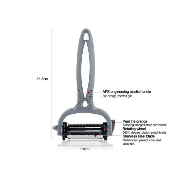 3 in1 Multifunctional 360 Degree Rotary Potato Peeler - HD Wireless Product #3