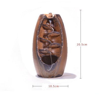 Multi-layers Ceramic Back flow Incense Burner 4129158029252