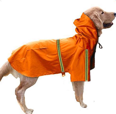 Spring and summer new dog raincoat waterproof cape dog reflective raincoat large dog raincoat 4133021930 609020808