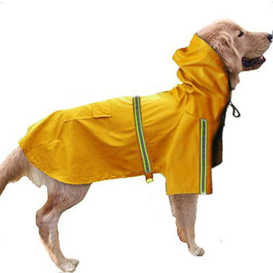 Spring and summer new dog raincoat waterproof cape dog reflective raincoat large dog raincoat 4137489674 609020808