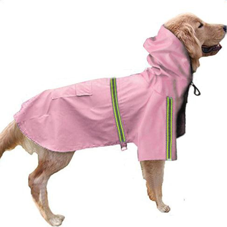 Spring and summer new dog raincoat waterproof cape dog reflective raincoat large dog raincoat 4137504131 609020808