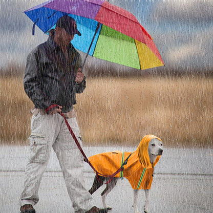 Spring and summer new dog raincoat waterproof cape dog reflective raincoat large dog raincoat 4137510983 609020808