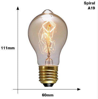 Edison Bulb E27 220V 40W ST64 A19 T45 G80 G95 G125 Incandescent filament bulb lighting Retro Edison Light Bulb 413800193820