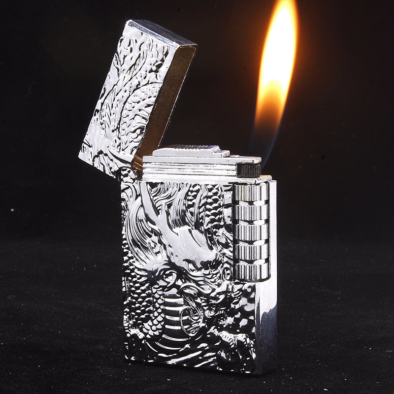 Embossed Chinese Dragon Gas Lighters 4139e14a 7cbd 43db bb26 cdb27bf70276