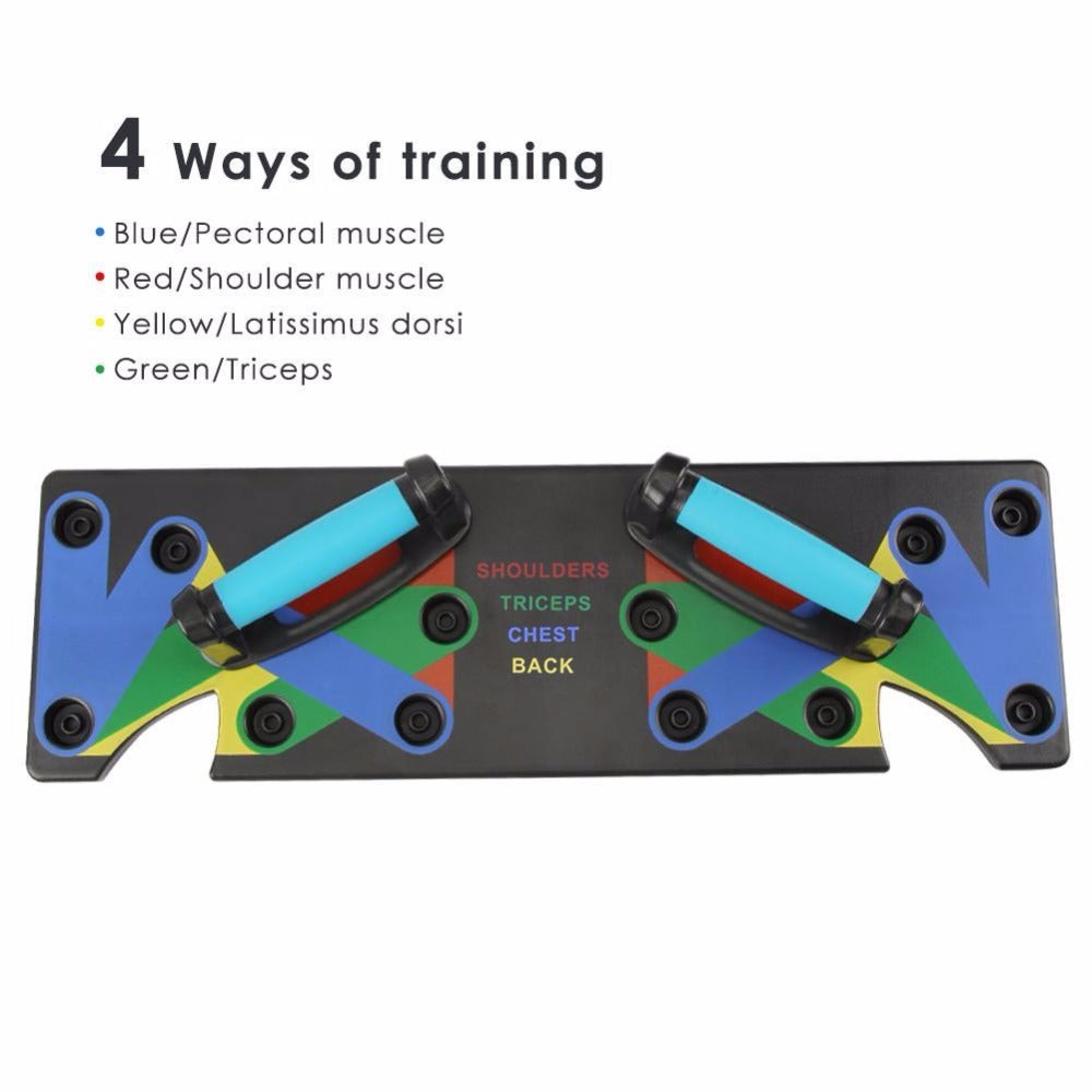 Push Up Rack Edge 9 in 1 Body Building Exercise Fitness Tools Women Men Push-Up Display Shelves and Raisers For GYM Training 