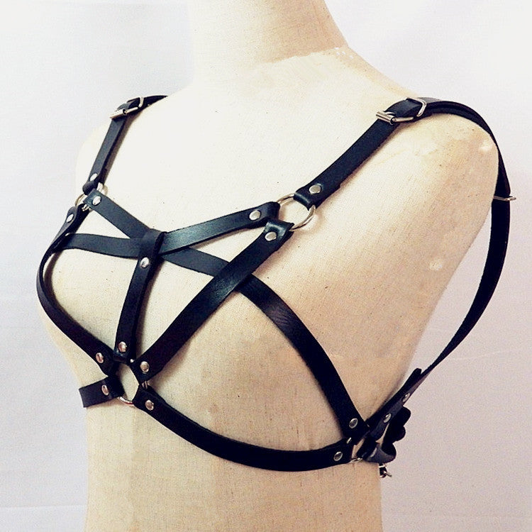 Punk Personality Multi-ring Rivet Chest Strap 414a49b6 6d9d 4e7f 80d5 ae018d02fdb8