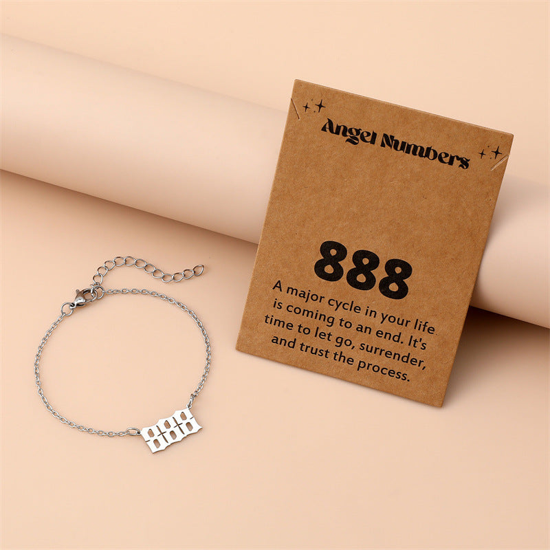 Creative Stainless Steel Angel Digital Bracelet For Women 4150c389 b11c 4010 8704 8a86960a25b7