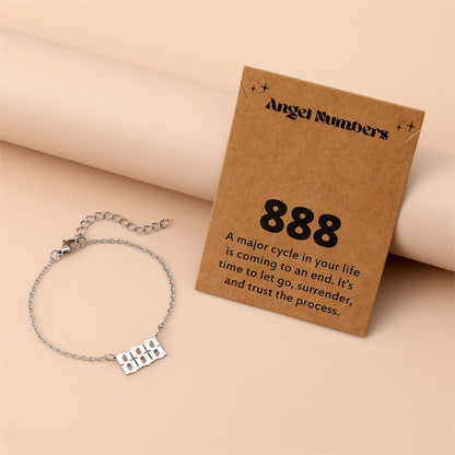 Creative Stainless Steel Angel Digital Bracelet For Women 4150c389 b11c 4010 8704 8a86960a25b7
