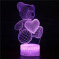 Cartoon Love Bear Series 3D Light Creative Night Light 415744d7 ecc7 46ef 809f b6eecb2aeb8b