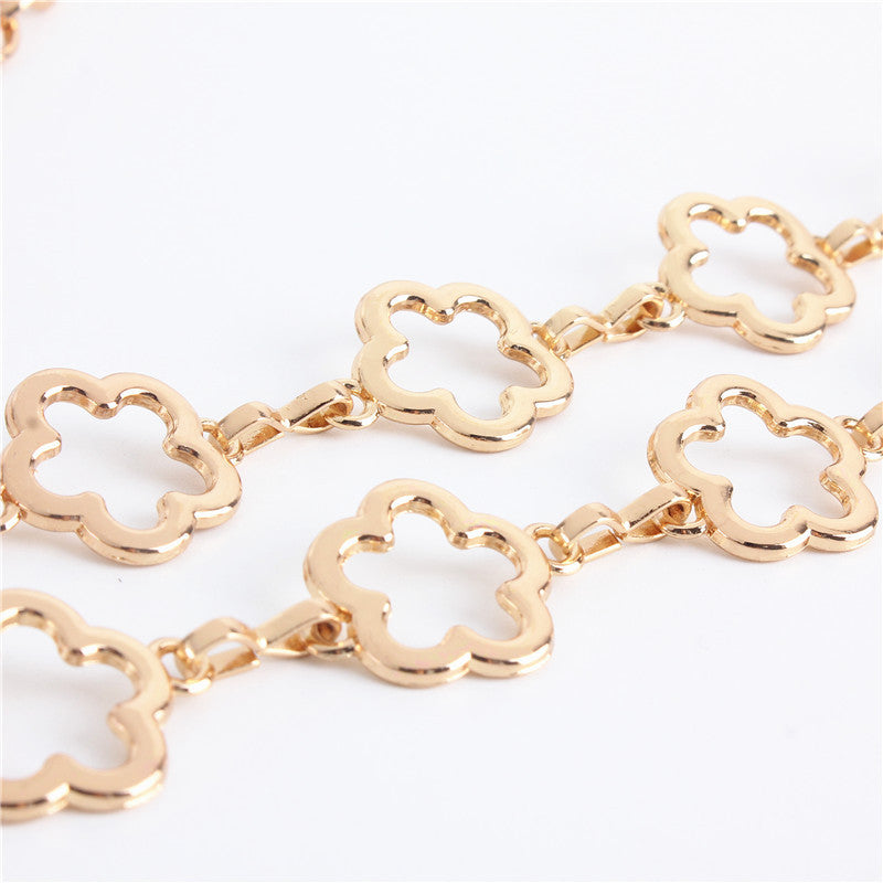 Metal Waist Chain Accessories Flower Thin Belt 4161b502 4522 4b8a a1a2 7d1e360f4ce7