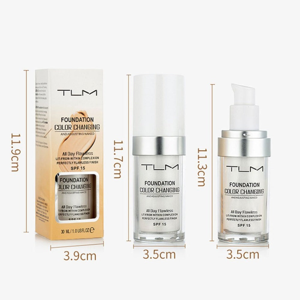 Temperature Liquid Foundation Concealer Portable Natural Color  Makeup Foundation BB Concealer 4169446231284
