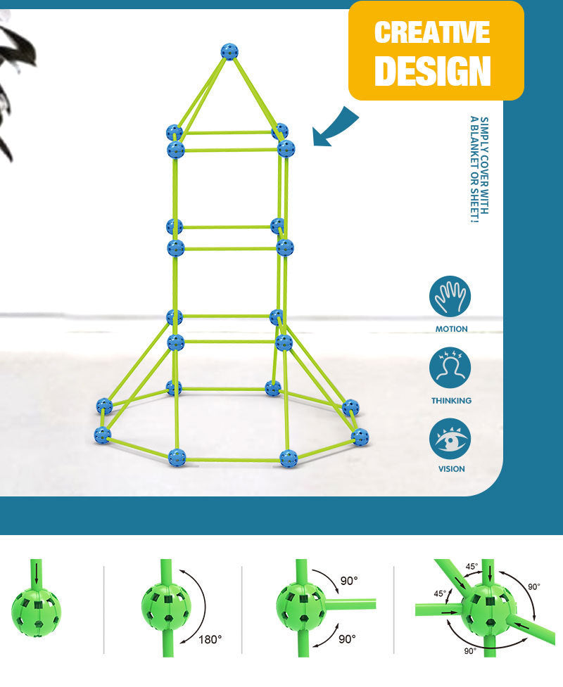 Children's DIY Luminous Tent Play House Splicing Toys 4174ce2d 3f4f 4070 8f34 dec3266e8e97