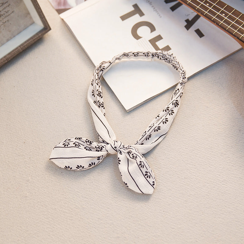 Big bow tie bunny ears headband 4179936242405