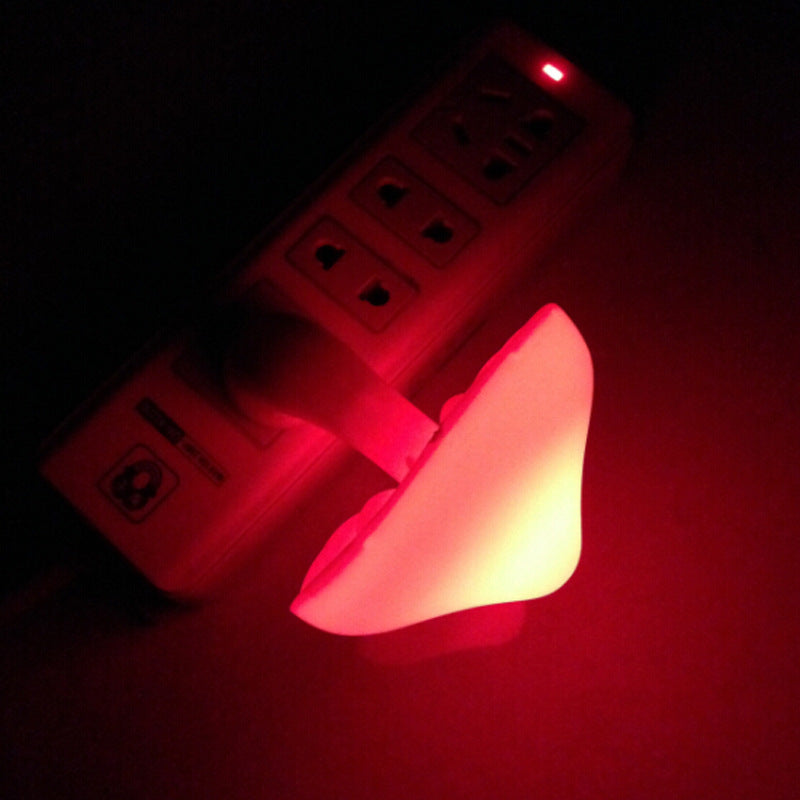 LED Night Light Mushroom Wall Socket Lamp EU US Plug Warm White Light-control Sensor Bedroom Light Home Decoration 417be88c 1