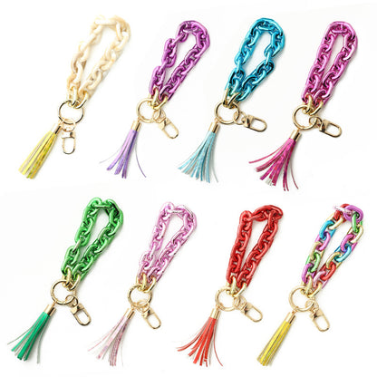 European And American Popular Ornament Highlight Plastic Key Ring 417e0dc5 cef3 4cc8 81b6 f05635ba90a8