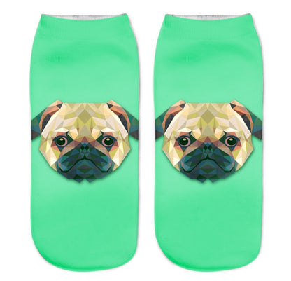 Popular Funny Unisex Short Socks 3D Cat Printed Anklet Socks Casual Socks 4181666417616