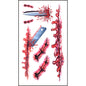 Halloween Wound Tattoo Sticker