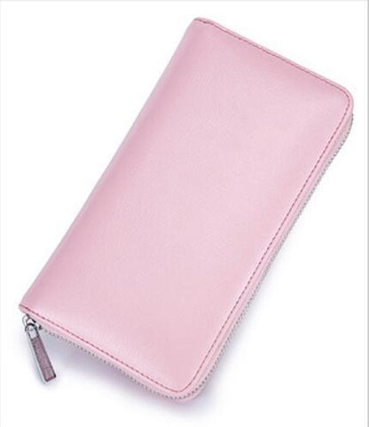 Rfid Many Departments Men Wallet Cow Genuine Leather 36 Slots Card Holder Cell Phone Pocket Male Wallets Clutch Man Long Purs