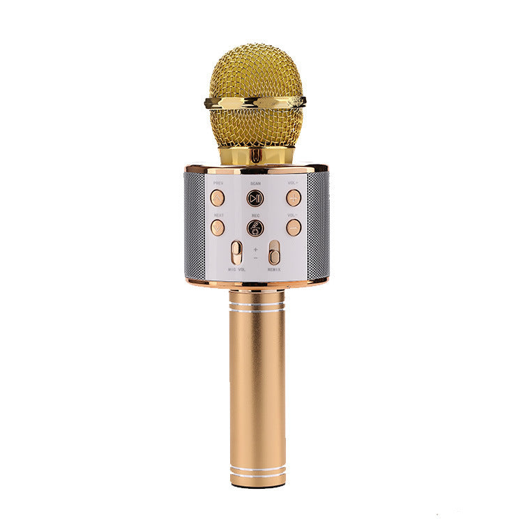 Wireless Microphone Portable Bluetooth Mini Home Ktv For Music Playing Singing Speaker Player 419934789078