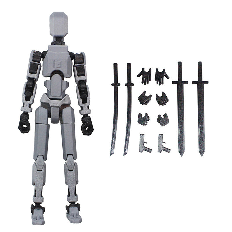 3D Printing More Than Movable Joint Doll Lucky 13 Full Body Movable Robot - HD Wireless Product #11