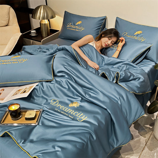 Modern Simple Washed Silk Airable Cover Ice Silk Printing And Dyeing Embroidery 41a6082b f792 4687 a1da 15d499d2d990