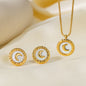 Stainless Steel Necklace Earrings Women's Jewelry Suit 41aa20de 91c8 4b35 9a5e 05084d5bc5b7