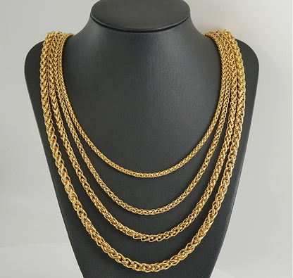 18K Gold Keel Chain Necklace Pendant Finished Chain Hip Hop - HD Wireless Product #2