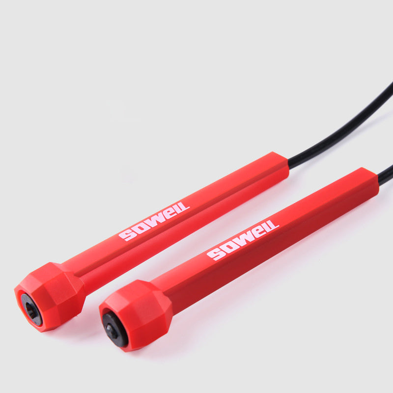 Fitness  Crossfit Skipping  Rope Cord Speed Jumping Exercise Equipment Adjustable Boxing Skipping Sport   Rope Red Balck 41c6