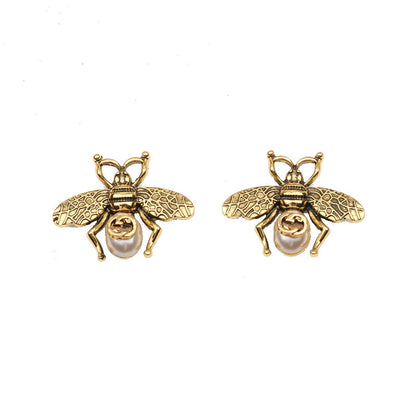 Pearl Retro Little Bee Ear Studs 41d8d3fe 8efb 4ae7 b17f 5944dcf8968c